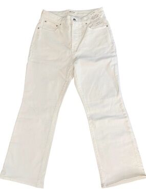 Madewell Women's Curvy Stretch Flare Crop Jeans Size 28 S